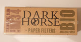 New Dark Horse King Size Slim Rolling Papers+Tips Unbleached 24x34 Booklets