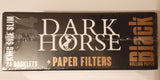Brand New Dark Horse King Size Slim Rolling Papers+Tips Lot Of 24x34 Booklets