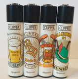 Brand New 4 Clipper Lighters Oktoberfest  Collection Full Set Refillable