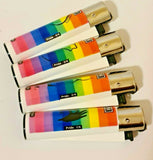 Brand New 4 Clipper Lighters Pride Collection Full Set Refillable