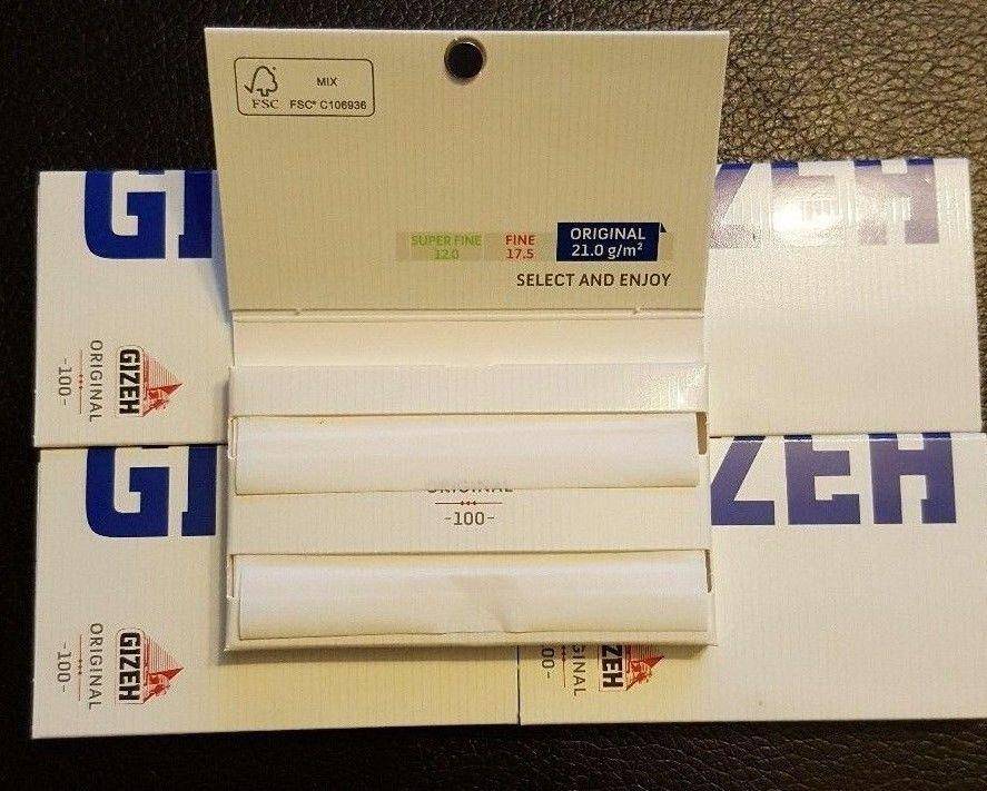 Gizeh 20 Booklets Magnet Closer Rolling Papers Original 21.0 G/m