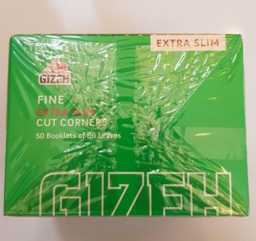 Brand New Gizeh Extra Slim Hemp Rolling Papers 50x66 Booklets