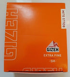 Brand New Gizeh Slim Rolls Rolling Papers Lot Of 20 Rolls of 5 Meters 14.0 g/m - benz-market