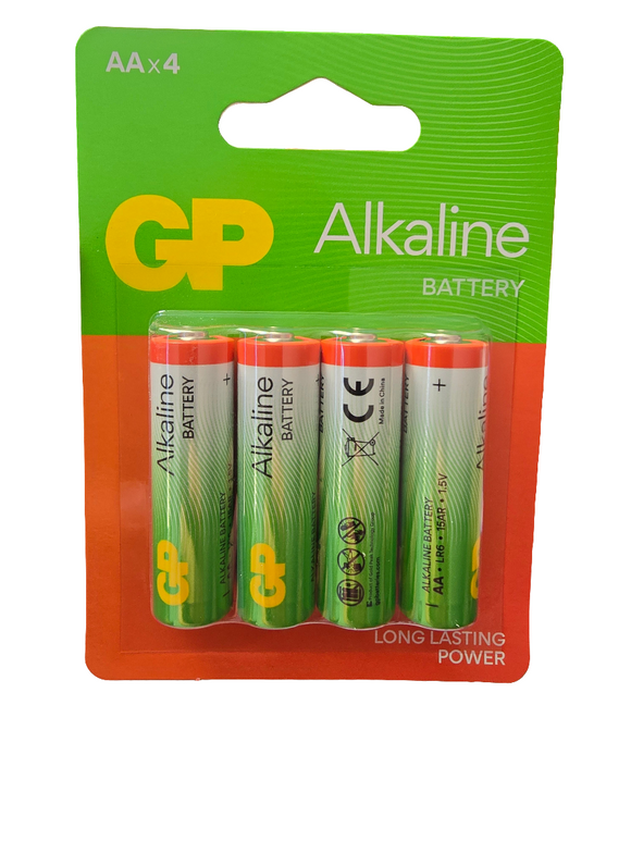 Power Up with GP! Alkaline  Batteries – Pack of 4