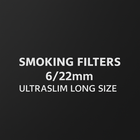 Brand New Ultra Slim Long Smoking Filters 6/22mm Pack of 30 Bags