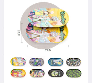 Mini Rolling Tray with Magnetic Lid – 8 Rick & Morty Designs