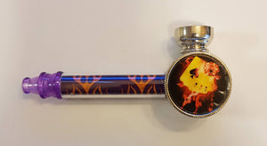 Pipe With Mini Grinder And Extra Silver Screens - Pipe