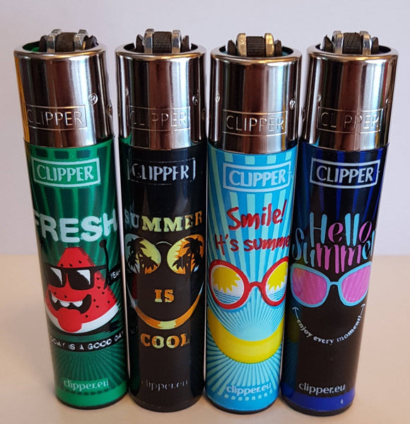 4 Clipper Lighters Crazy Summer 4 Collection Full Series refillable lighters - benz-market