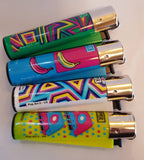 4 Clipper Lighters Pop Art 3 Collection Unused Refillable - benz-market