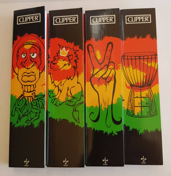 Brand New 4 Booklets Clipper Rolling Papers King size+tips 32 leaves each - benz-market