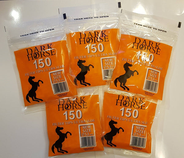 benz-market - LOT of 5 bags DARK HORSE cigarette filter tips 150