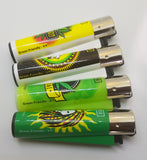 Brand new 4 Clipper Lighters Green Friendly Collection Unused Refillable - benz-market