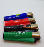 Brand New 4 Clipper Lighters  Happy Beer Collection Unused Refillable Lighters
