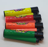 Brand New 4 Clipper Lighters Skull Mix 1 Collection Full Series Refillable