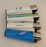Brand New 4 Clipper Lighters Music Israel Collection Full Series Refillable