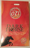 Brand New Dark Horse Cigarette Filter Tips 5.3/22 mm Long Box of 30x100 Bags
