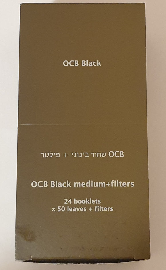 OCB Medium Premium 1 1/4 Rolling Papers + Filters Lot Of 24 Booklets