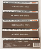 Brand New Ocb Lot of 5 Slim King Size Rolling Paper+Filters