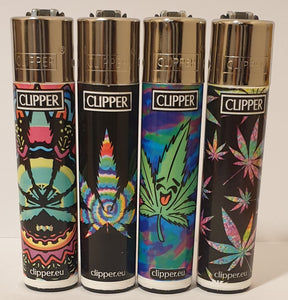 Brand New 4 Clipper Lighters Leaves 4 Collection Full Set Refillable Original