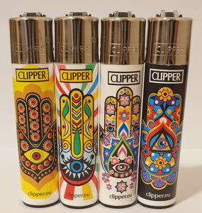 Brand New 4 Clipper Lighters Mandalas 4 Collection Full Set Refillable Original