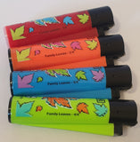 Brand New 4 Clipper Lighters Family Leaves Collection Full Set Refillable