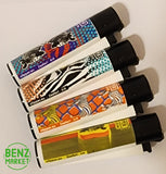 Brand New 4 Clipper Lighters Zeefari Collection Full Set Refillable