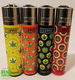 Brand New 4 Clipper Lighters LoL Leaves Collection Full Set Refillable