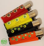 Brand New 4 Clipper Lighters LoL Leaves Collection Full Set Refillable