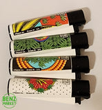 Brand New 4 Clipper Lighters Grass 81 Collection Full Set Refillable