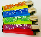 Brand New 4 Clipper Lighters Grass 4 Collection Full Set Refillable