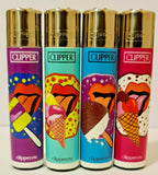 Brand New 4 Clipper Lighters Ice Cream collection full series refillable lighters