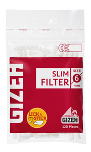 GIZEH slim cigarette filter tips 6mm closed packs of 10x20x120 packs WHOLESALE - benz-market