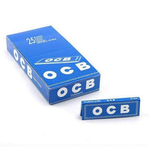 Ocb 70mm cigarette tobacco rolling papers 25 booklets of 50 leaves each cut corners - benz-market