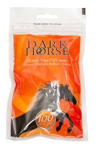 Dark Horse  Filter Tips 7/22 mm Long Lot of 20 Bags 100 Tips Each - benz-market