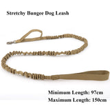Tactical Bungee Dog Leash 2 Handle Quick Release