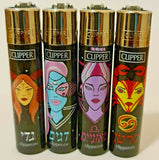 Brand New 4 Clipper Lighters Horoscope A Collection Full Set Refillable