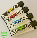 Brand New 4 Clipper Lighters Broken Leaves Collection Full Set Refillable