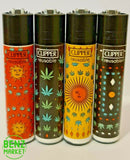 Brand New 4 Clipper Lighters Grass 24 Collection Full Set Refillable