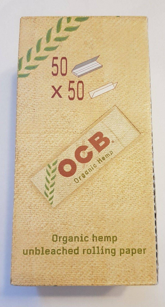 Ocb Rolling Papers Organic Hemp 50 Booklets 70Mm - Rolling Papers