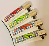 Brand New 4 Clipper Lighters Grass 1 Collection Full Set Refillable