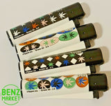 Brand New 4 Clipper Lighters Grass 39 Collection Full Set Refillable