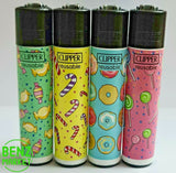 Brand New 4 Clipper Lighters Sweets 1 Collection Full Set Refillable