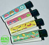Brand New 4 Clipper Lighters Sweets 1 Collection Full Set Refillable