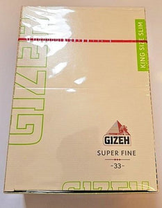 Brand New Gizeh Slim King Size Rolling Papers 50x33 Booklets 12.0 g/m Super Fine - benz-market