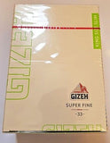 Brand New Gizeh Slim King Size Rolling Papers 50x33 Booklets 12.0 g/m Super Fine - benz-market