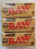 Raw Classic Rolls 3Pcs Of 3Meter Each Rolling Papers King Size - Rolling Papers