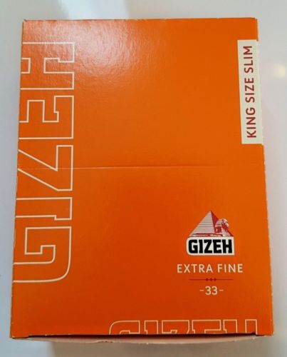 Brand New Gizeh Slim King Size Rolling Papers 50x33 Booklets 14.0 g/m Extra Fine - benz-market
