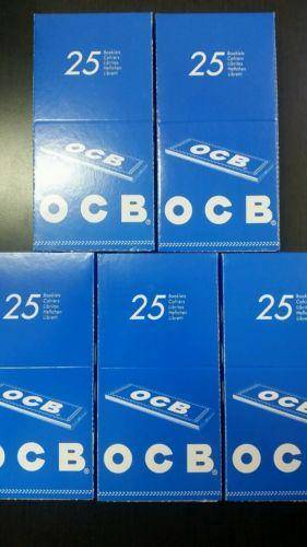 Lot Of Ocb 5 Boxes 5X25X50 70Mm Tobacco Rolling Papers - Rolling Papers