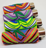 4 Clipper Lighters With Hand Sewn Cover - Clipper