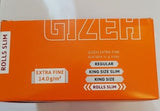 Brand New Gizeh Slim Rolls Rolling Papers Lot Of 20 Rolls of 5 Meters 14.0 g/m - benz-market